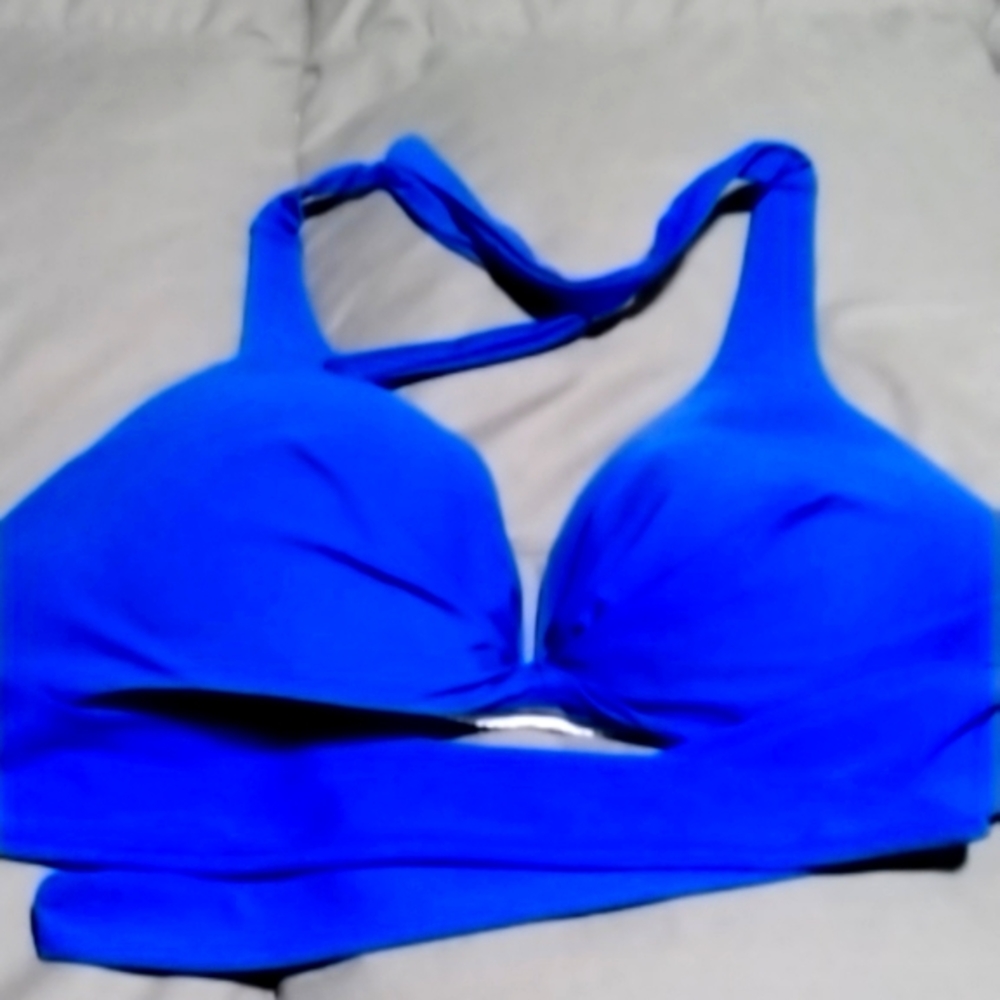 H2OH womens blue bikini